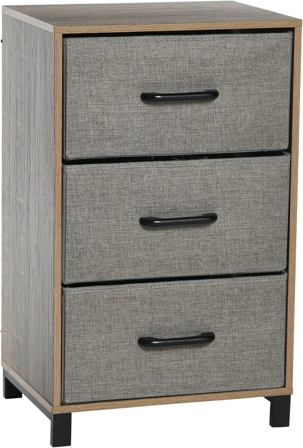 image:imageHousehold Essentials 80141 Wooden 4 Drawer Dresser Storage Night Stand MahoganeyWalnutAshwood