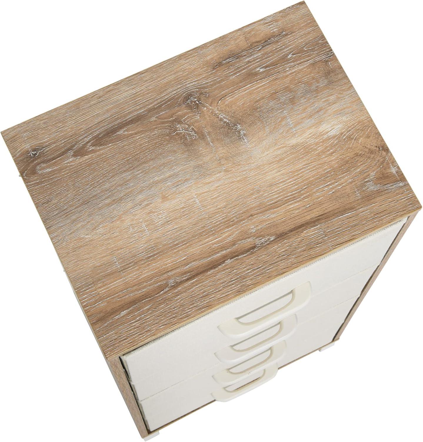 image:imageHousehold Essentials 80141 Wooden 4 Drawer Dresser Storage Night Stand MahoganeyWalnutCoastal Oak