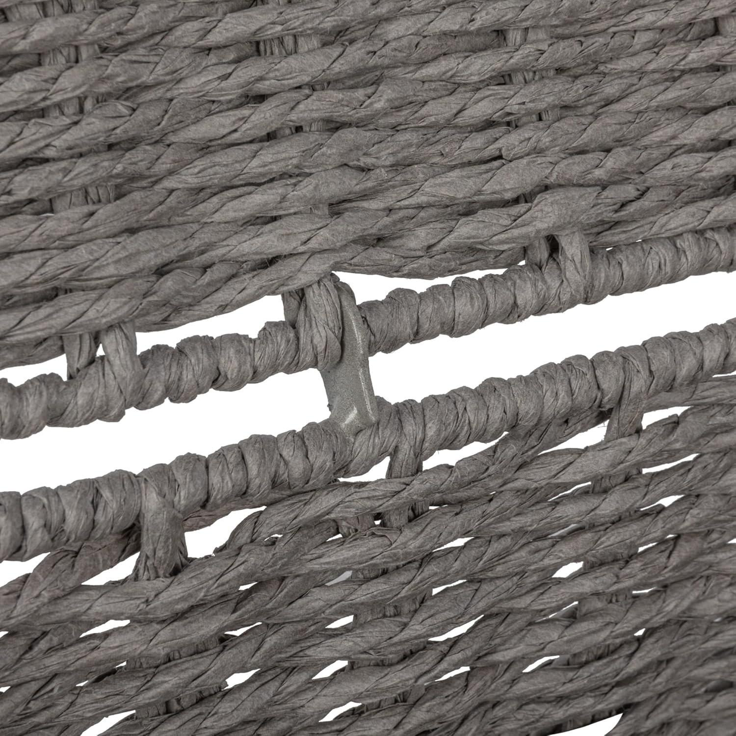 image:imageHousehold Essentials Paper Rope Woven Sturge Chest Large Arctic WhiteGrey