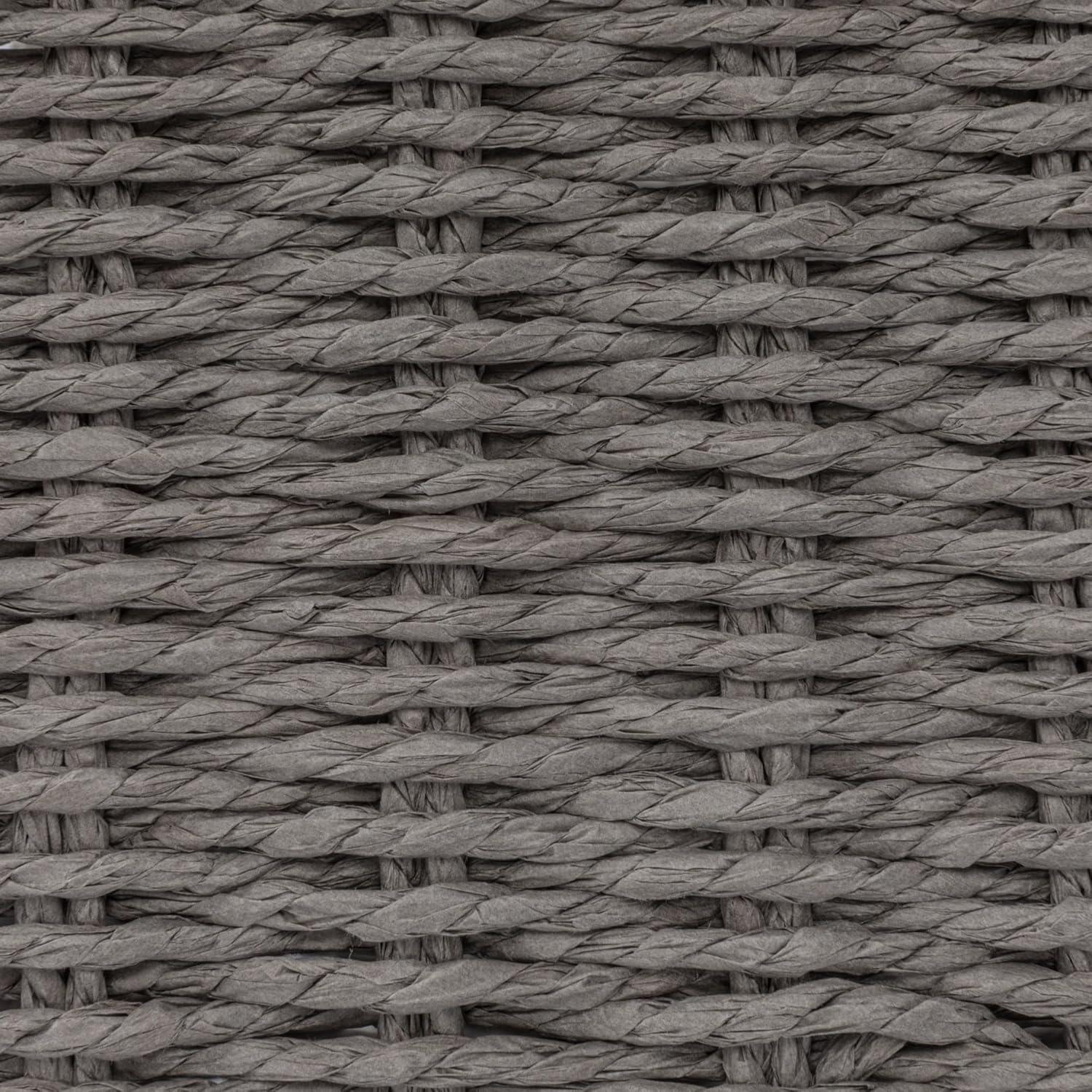 image:imageHousehold Essentials Paper Rope Woven Sturge Chest Large Arctic WhiteGrey