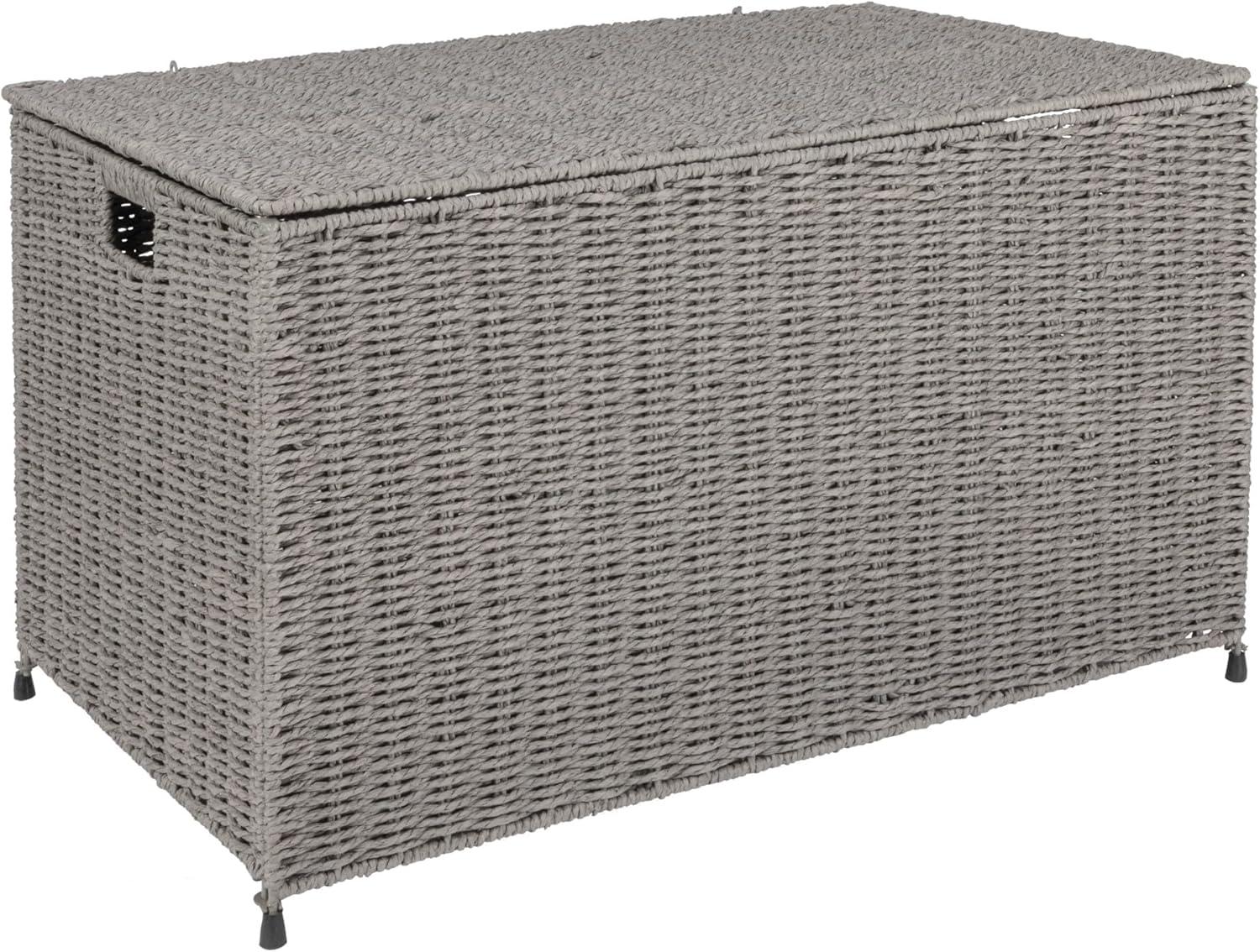 image:imageHousehold Essentials Paper Rope Woven Sturge Chest Large Arctic WhiteGrey