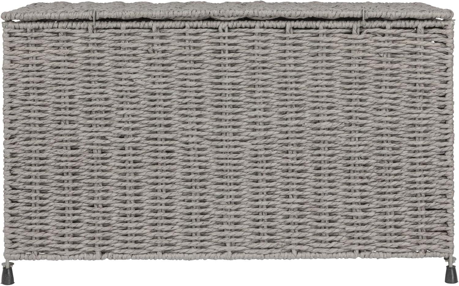 image:imageHousehold Essentials Paper Rope Woven Sturge Chest Large Arctic WhiteGrey