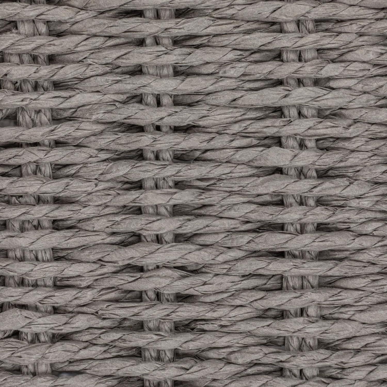 image:imageHousehold Essentials Paper Rope Woven Sturge Chest Large Arctic WhiteGrey