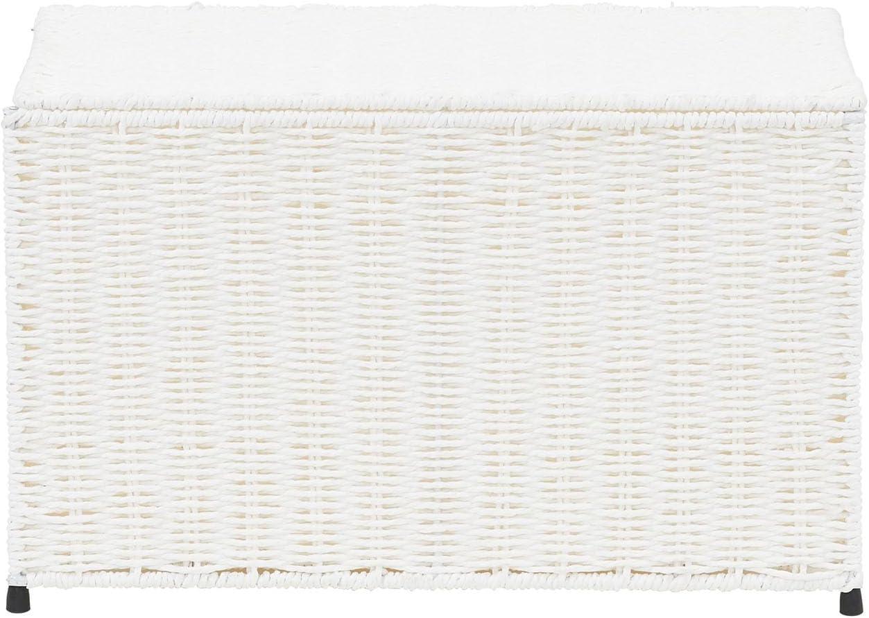 image:imageHousehold Essentials Paper Rope Woven Sturge Chest Large Arctic WhiteWhite