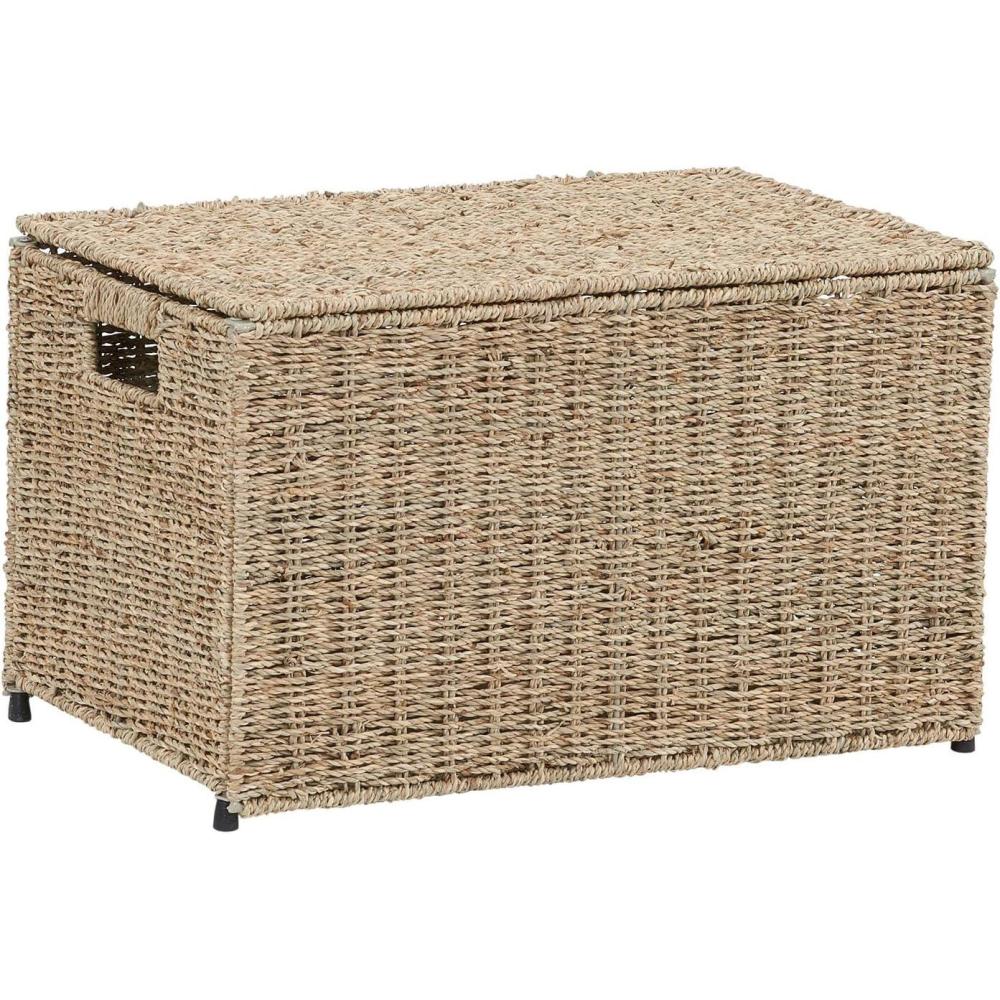 image:imageHousehold Essentials Paper Rope Woven Sturge Chest Large Arctic WhiteLight Brown