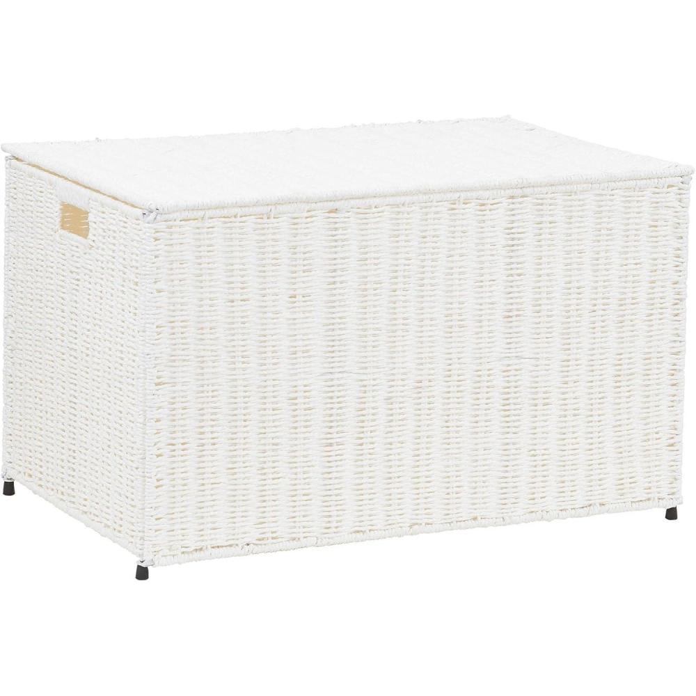 image:imageHousehold Essentials Paper Rope Woven Sturge Chest Large Arctic WhiteWhite