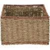 Household Essentials 5 Drawer Seagrass Wicker Storage Unit, Rattan Storage Tower with Protective Coating, Strong Metal Frame, Spacious and, Rustic Modern Design, Handwoven, Natural