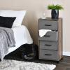 Household Essentials 8014-1 Wooden 4 Drawer Dresser | Storage Night Stand | Mahoganey,Walnut(Ashwood)