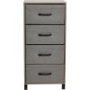 Household Essentials 8014-1 Wooden 4 Drawer Dresser | Storage Night Stand | Mahoganey,Walnut(Ashwood)