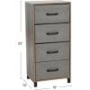 Household Essentials 8014-1 Wooden 4 Drawer Dresser | Storage Night Stand | Mahoganey,Walnut(Ashwood)
