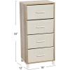 Household Essentials 8014-1 Wooden 4 Drawer Dresser | Storage Night Stand | Mahoganey,Walnut(Coastal Oak)