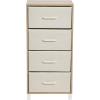Household Essentials 8014-1 Wooden 4 Drawer Dresser | Storage Night Stand | Mahoganey,Walnut(Coastal Oak)