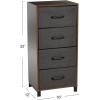 Household Essentials 8014-1 Wooden 4 Drawer Dresser | Storage Night Stand | Mahoganey,Walnut(Walnut2)