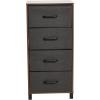 Household Essentials 8014-1 Wooden 4 Drawer Dresser | Storage Night Stand | Mahoganey,Walnut(Walnut2)