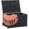 Household Essentials Paper Rope Woven Sturge Chest, Large, Arctic White(Black)