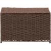 Household Essentials Paper Rope Woven Sturge Chest, Large, Arctic White(Dark Brown)