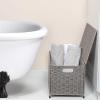 Household Essentials Paper Rope Woven Sturge Chest, Large, Arctic White(Grey)