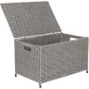 Household Essentials Paper Rope Woven Sturge Chest, Large, Arctic White(Grey)