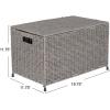 Household Essentials Paper Rope Woven Sturge Chest, Large, Arctic White(Grey)