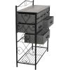 Household Essentials Victoria Dresser Tower Storage Organizer with 8 Drawers White Metal Frame and Scandinavian White Top(Ashwood)