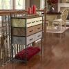Household Essentials Victoria Dresser Tower Storage Organizer with 8 Drawers White Metal Frame and Scandinavian White Top(Multi Color)