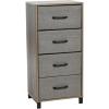 Household Essentials 8014-1 Wooden 4 Drawer Dresser | Storage Night Stand | Mahoganey,Walnut(Ashwood)