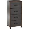 Household Essentials 8014-1 Wooden 4 Drawer Dresser | Storage Night Stand | Mahoganey,Walnut(Walnut2)