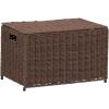Household Essentials Paper Rope Woven Sturge Chest, Large, Arctic White(Dark Brown)