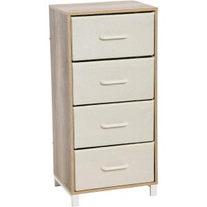 Household Essentials 8014-1 Wooden 4 Drawer Dresser | Storage Night Stand | Mahoganey,Walnut(Coastal Oak)