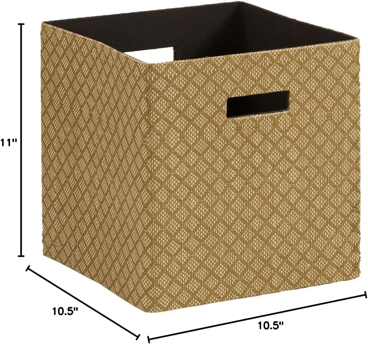 image:imageHousehold Essentials 3 Pack Premium Fabric Storage CubesPaper Cloth Board