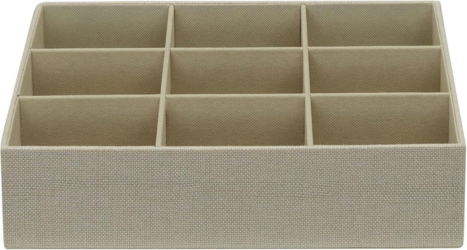image:imageHousehold Essentials 3 Piece Drawer Organizers Starter Set Customizable Inserts Large Tray and 2 Small Trays GraphiteCream