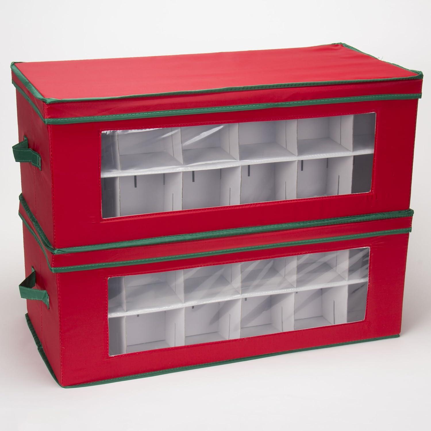 image:imageHousehold Essentials Christmas Wreath Storage Container 24 Inch Holiday Wreath Storage Box with Handles Sturdy Sides Keeps Wreaths Free of Dust and Pests in Storage36 Pocket