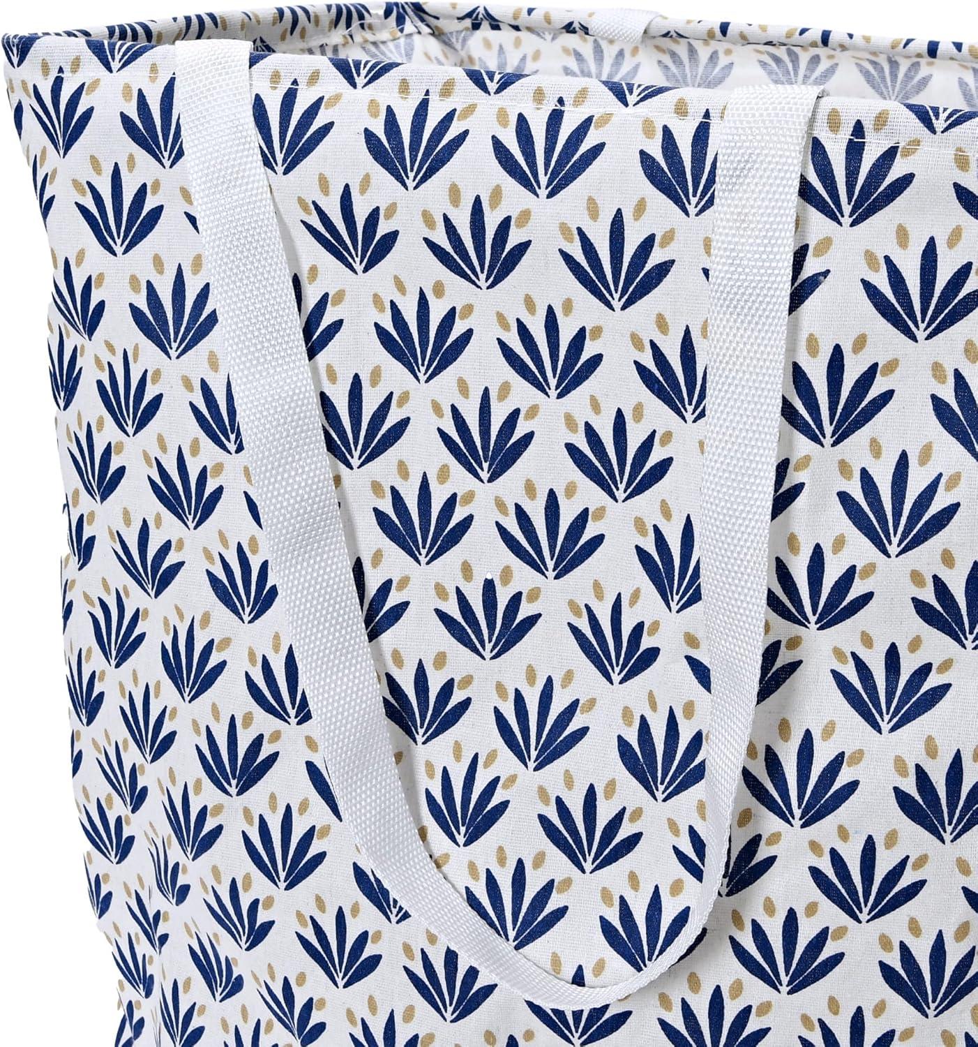 image:imageHousehold Essentials Krush Rectangular Laundry Bag with Handles Blue CactiBlue Cacti