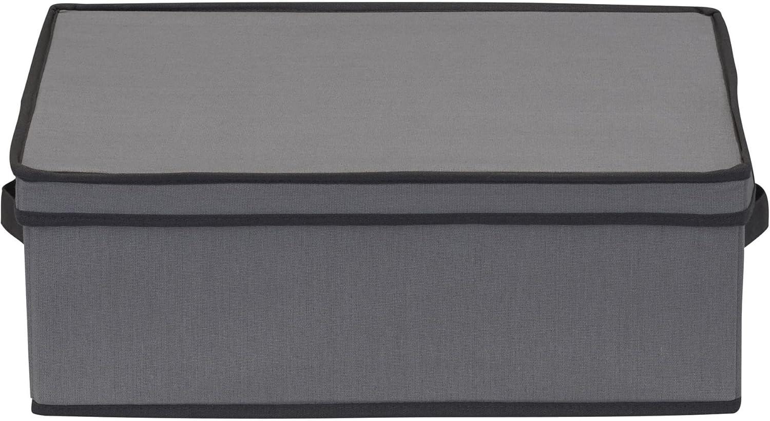image:imageHousehold Essentials Mug and Tumbler Vision China Storage Box Chest GrayGrey