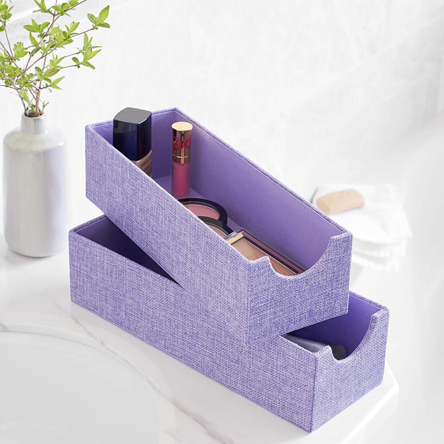 image:imageHousehold Essentials Narrow Organizer Tray 2 Pack GrayIris