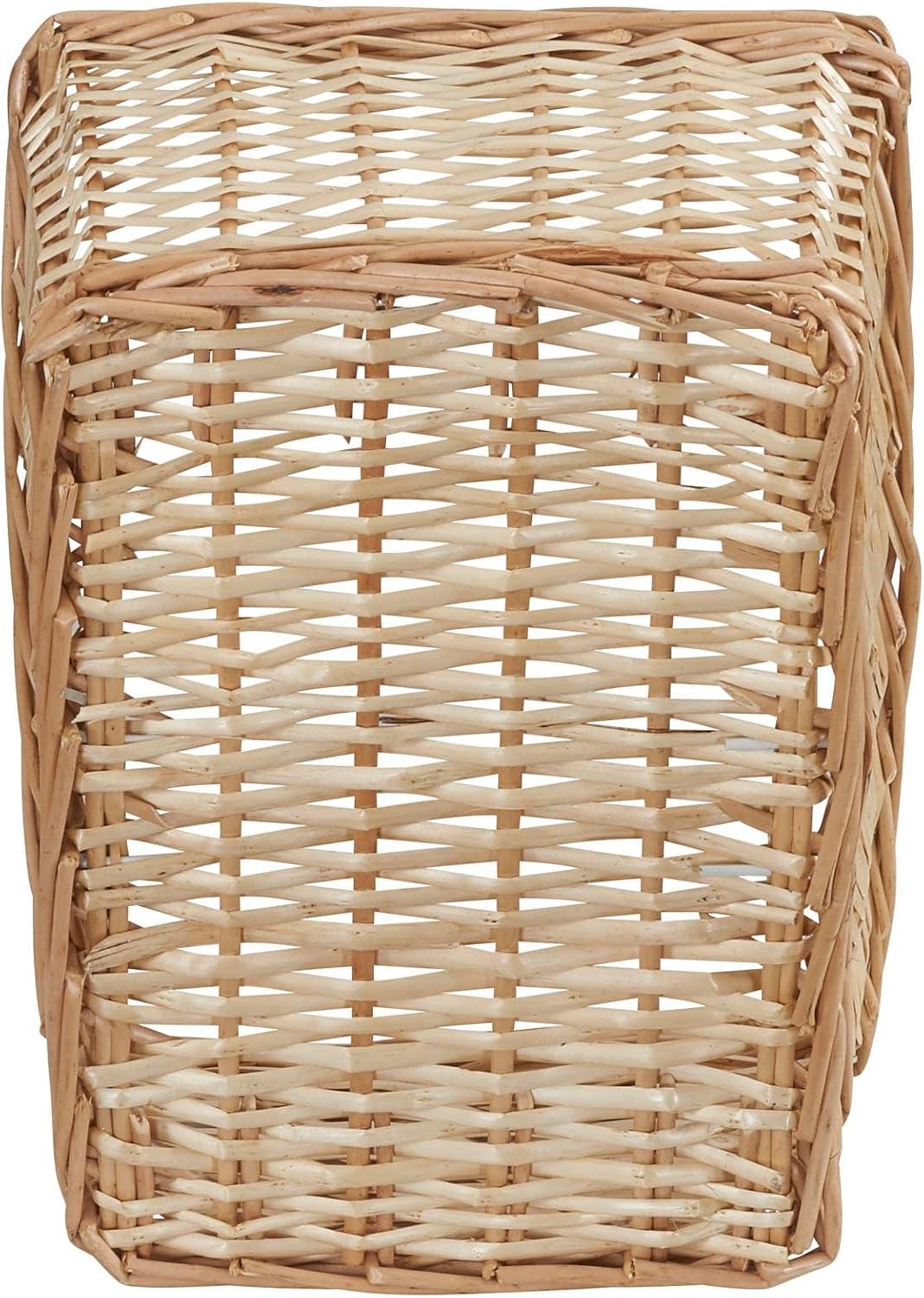 image:imageHousehold Essentials Woven Market Basket Handwoven Willow Weave Stylish Handles with Durable Metal Anchors Classic and Versatile Attractive Spacious Lightweight NaturalNatural