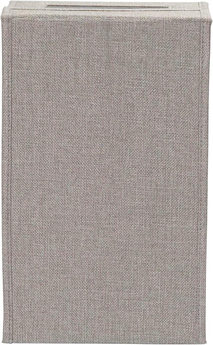 image:imageSmall Drop Front Shoe Box 2 Pack Shoe Organizer with Clear Front Panel Sturdy with Soft PolyBlended Linen Gray
