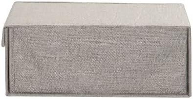 image:imageSmall Drop Front Shoe Box 2 Pack Shoe Organizer with Clear Front Panel Sturdy with Soft PolyBlended Linen Gray