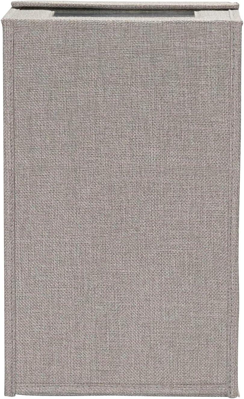 image:imageSmall Drop Front Shoe Box 2 Pack Shoe Organizer with Clear Front Panel Sturdy with Soft PolyBlended Linen Gray