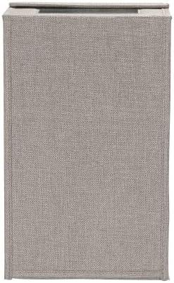 image:imageSmall Drop Front Shoe Box 2 Pack Shoe Organizer with Clear Front Panel Sturdy with Soft PolyBlended Linen Gray