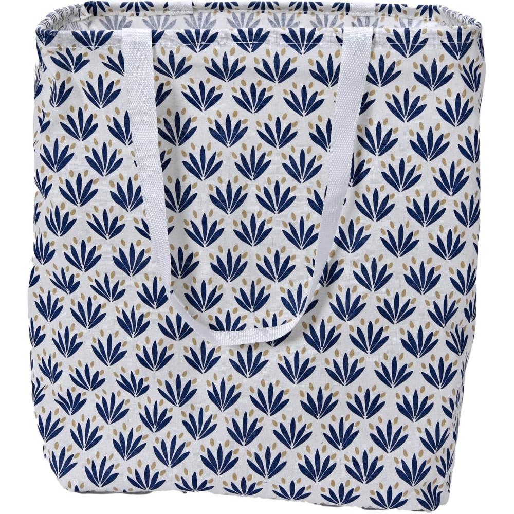 image:imageHousehold Essentials Krush Rectangular Laundry Bag with Handles Blue CactiBlue Cacti