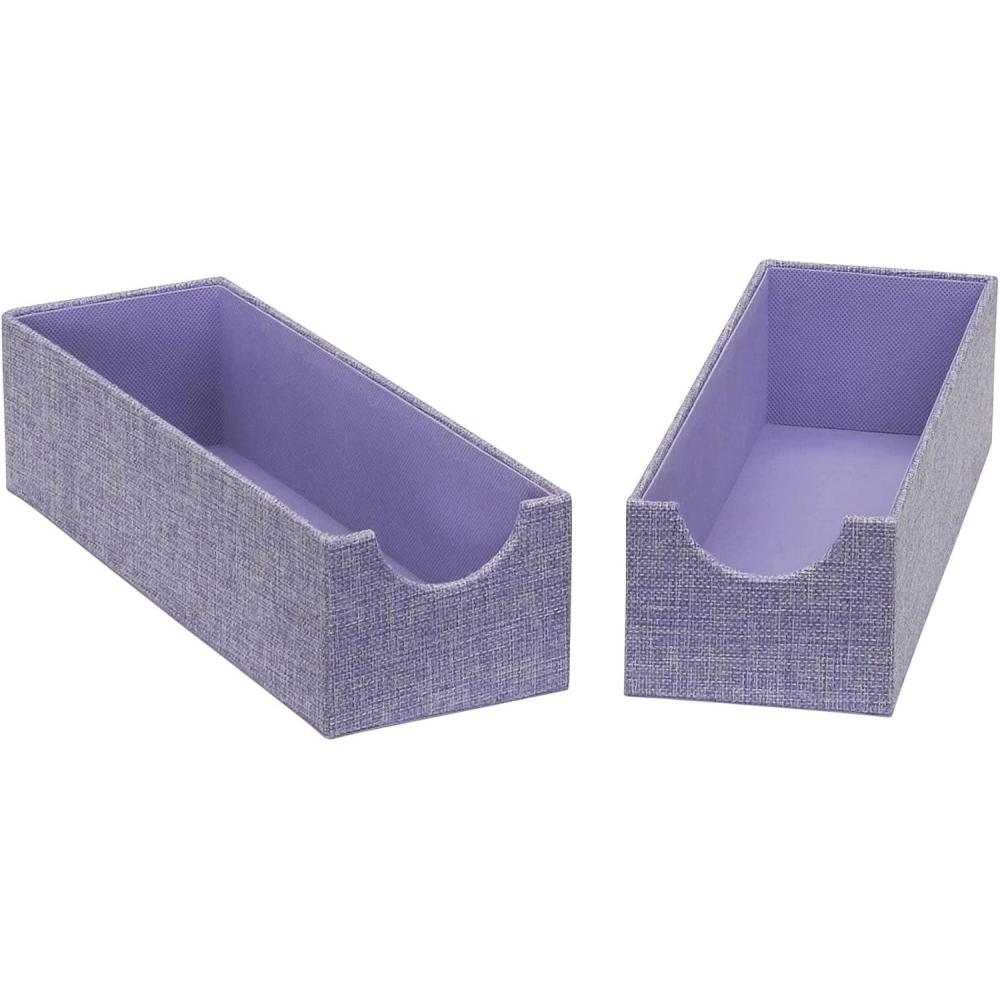 image:imageHousehold Essentials Narrow Organizer Tray 2 Pack GrayIris