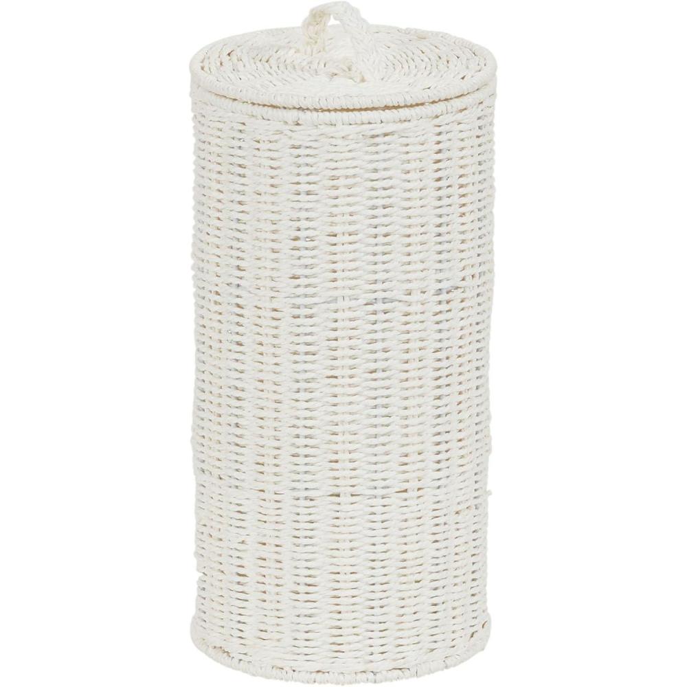 image:imageHousehold Essentials ml7194 Paper Rope WhiteToilet Paper Holder