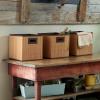 Household Essentials 3 Pack. Premium Fabric Storage Cubes(Bamboo Reed)