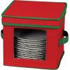 Household Essentials Christmas Wreath Storage Container, 24 Inch Holiday Wreath Storage Box with Handles, Sturdy Sides, Keeps Wreaths Free of Dust and Pests in Storage(Dessert Plate)