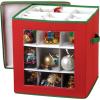 Household Essentials Christmas Wreath Storage Container, 24 Inch Holiday Wreath Storage Box with Handles, Sturdy Sides, Keeps Wreaths Free of Dust and Pests in Storage(27 Pocket)