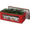 Household Essentials Christmas Wreath Storage Container, 24 Inch Holiday Wreath Storage Box with Handles, Sturdy Sides, Keeps Wreaths Free of Dust and Pests in Storage(36 Pocket)