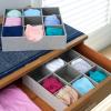 Household Essentials Drawer Organizer Tray 2 Pack, Gray(Silver)