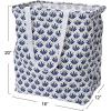 Household Essentials Krush Rectangular Laundry Bag with Handles, Blue Cacti(Blue Cacti)