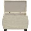Household Essentials Large Curved Wicker Storage Chest with Liner | Water Hyacinth, Natural(Cream)